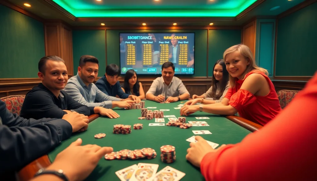 Exciting online poker gaming experience at sbobet.dance with engaged players and vibrant atmosphere.