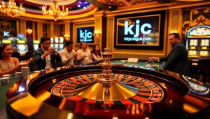 Experience thrilling roulette action at https://kjc.uk.com/ with vibrant betting chips and dynamic players.