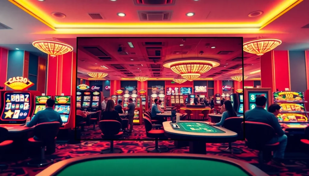 Vibrant gaming platform interface showcasing GG88 Biz's casino excitement and security features.