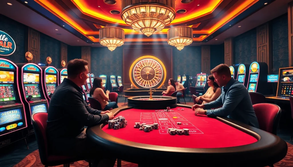 Experience exciting gameplay at https://uu88.coach/ with friends at a lively casino table.