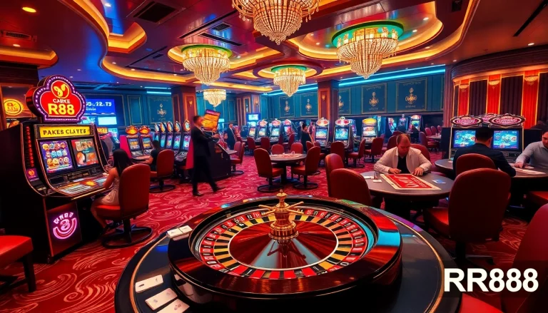 Experience the thrilling atmosphere of RR88 with exciting casino games and dynamic gambling action.