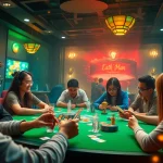 Players enjoying an exciting game bài session in a vibrant online gaming environment.