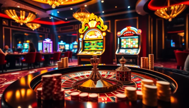 Maximize your casino experience at VMAX with thrilling roulette and vibrant gaming elements.
