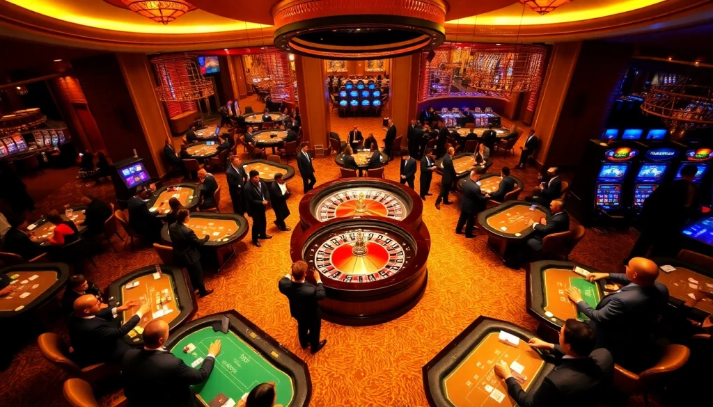 Engage in the Everest Base Camp Trek surrounded by vibrant casino excitement.