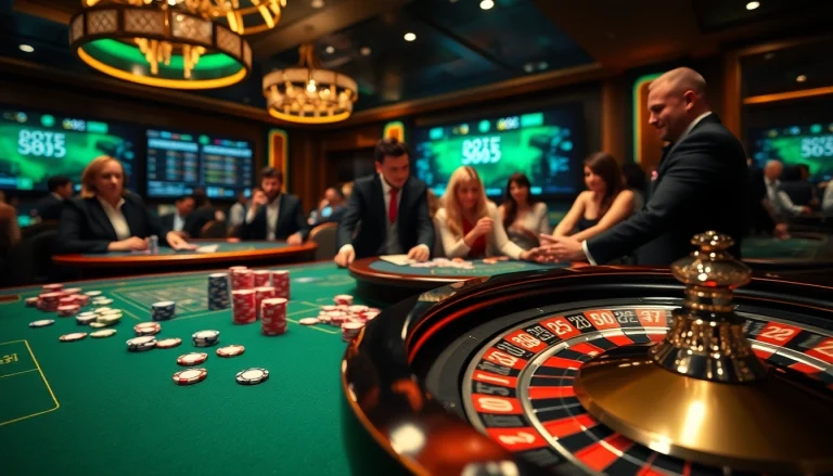 Experience professional gambling at 888new with vibrant blackjack and roulette scenes.