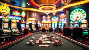 Experience thrilling gameplay at https://em777.live/ with vibrant casino tables and exciting slot machines.