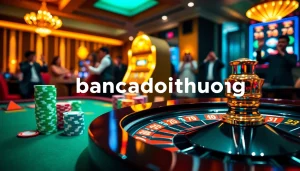 Experience the thrill of bancadoithuong in a vibrant casino setting with colorful gaming elements.