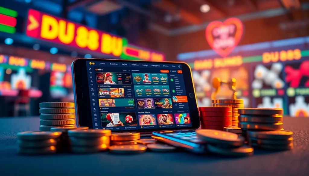 Experience the excitement of DU88 online betting with a modern digital interface.
