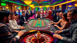 Experience the excitement of OK 9 at a lively casino table with vibrant gameplay.