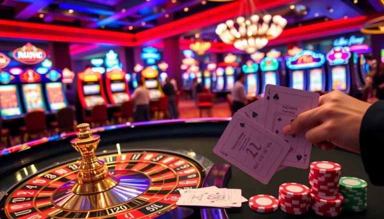 Experience the thrill of KP88 as players engage in high-stakes gambling at a luxurious casino.