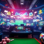 vibrant gaming interface showcasing k88win's casino and betting options