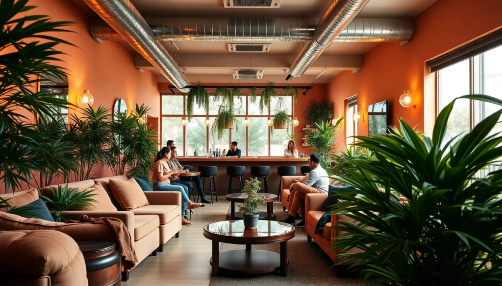 Le Meltz Cannabis Club Madrid offrant une atmosphère conviviale et accueillante pour ses membres.