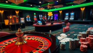 Experience thrilling opportunities at https://fly88.deal/ with vibrant casino tables, roulette, and poker action.
