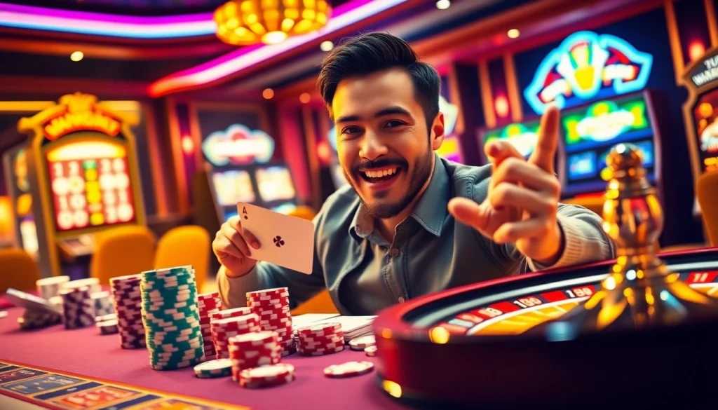 Experience the thrill of winning with link vào ww88 at a vibrant casino table filled with chips and cards.