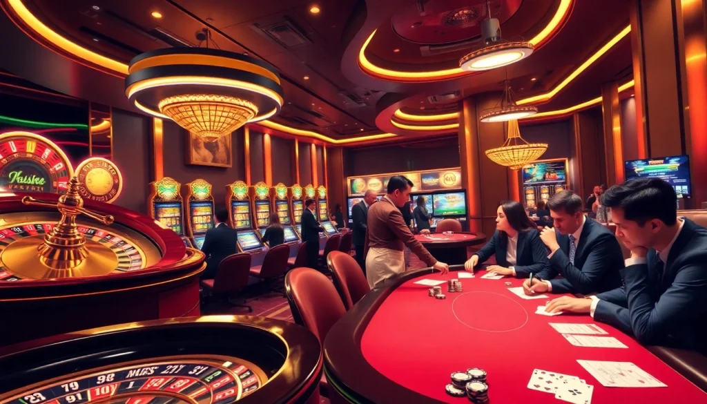 Experience the excitement of the 88i game with a vibrant casino setting showcasing thrilling action.