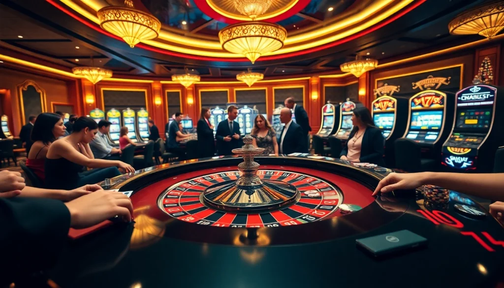 Experience the thrill of winning at thabet77 with exciting casino games and vibrant roulette tables.