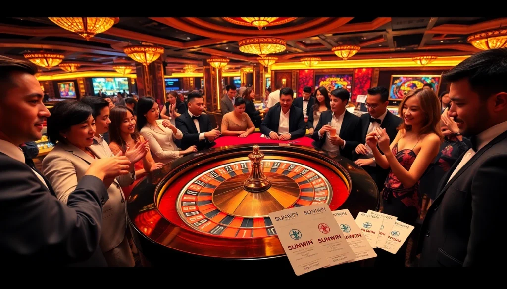 Experience the thrill at SUNWIN casino with vibrant roulette action and exciting gameplay.