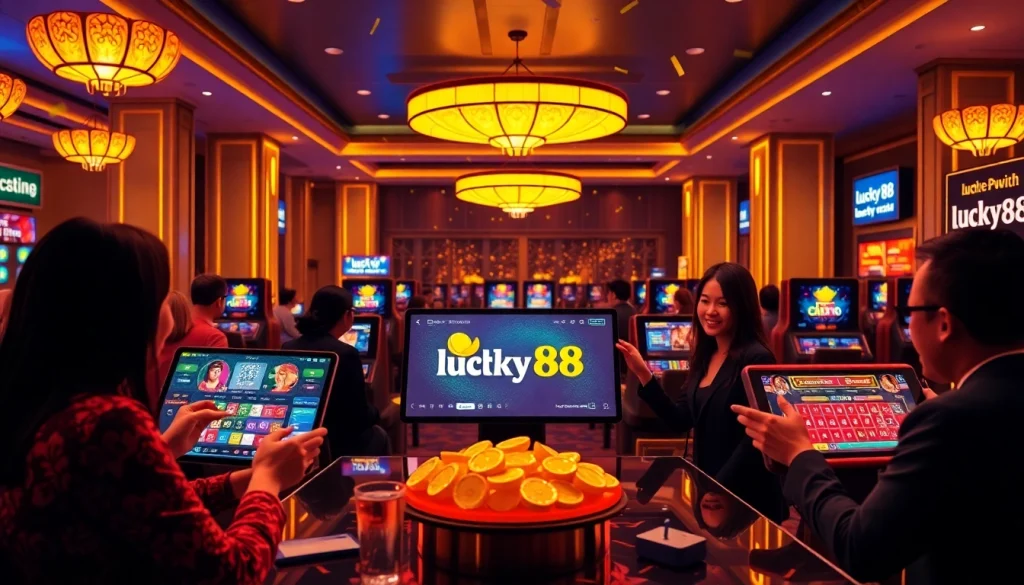 Experience the thrilling world of lucky88 online gaming with players engaging in Sicbo and Baccarat.