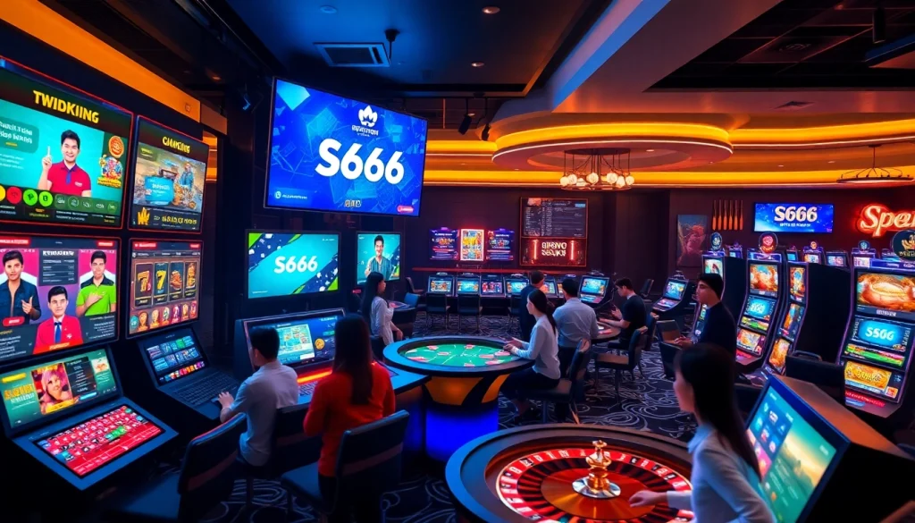 Exciting online gaming scene at S666.nyc showcasing modern casino games and technology.