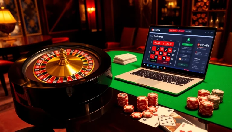 Experience the thrill of online gameplay at 6RWIN casino, featuring vibrant tables and dynamic betting interfaces.