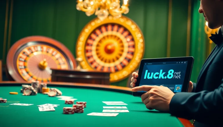 Trải nghiệm cảm giác chơi game đỉnh cao tại https://luck8.net với chip poker và bàn casino.