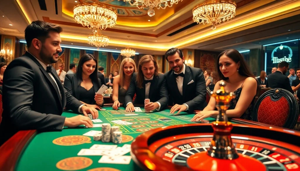 Action-packed casino table featuring XX88 poker chips and players focused on winning.