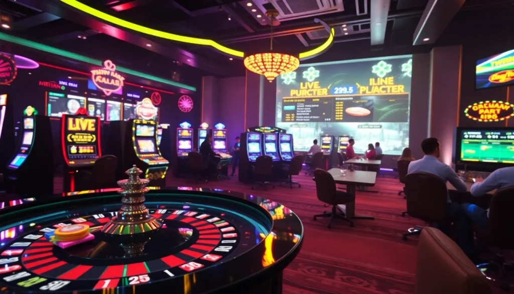 Engage with nhà cái da88 as players enjoy a vibrant online gambling scene featuring roulette and slot games.