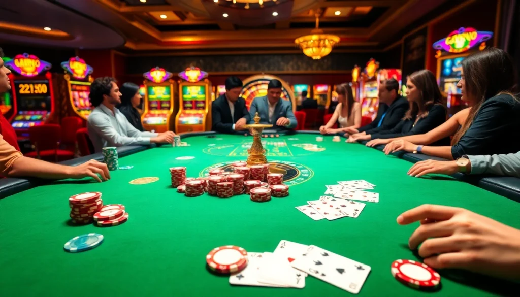 Experience the thrill of gambling with a vibrant casino scene from https://king882026.com/, showcasing exciting games and rich visuals.