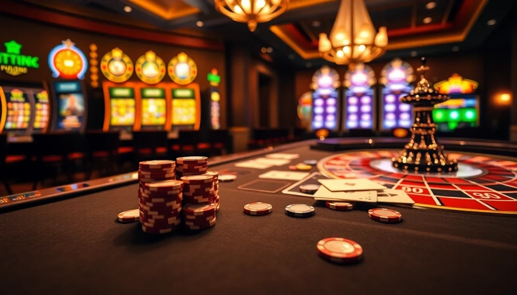 Experience the thrill of gaming at five88 com with vibrant casino tables and engaging roulette.