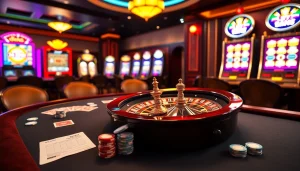 Experience thrilling gameplay at 69 VN with vibrant casino tables and exciting slot machines.