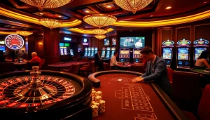 Experience the thrill of 888now with vibrant casino elements, poker chips, and tables.