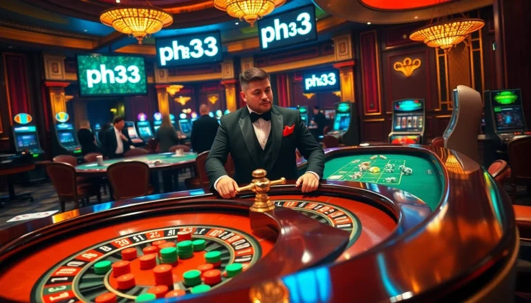 Experience high-stakes excitement at ph33 Casino with thrilling games and vibrant casino visuals.