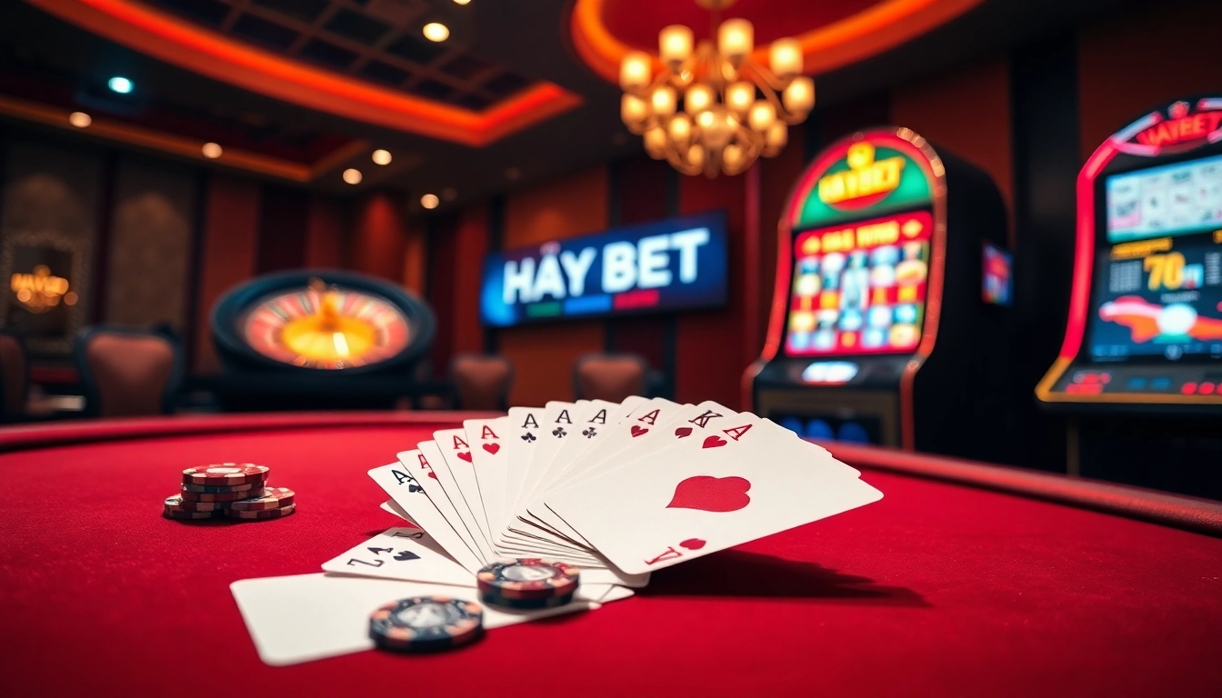 Engage in high-stakes gambling at HAYBET's luxurious casino tables.