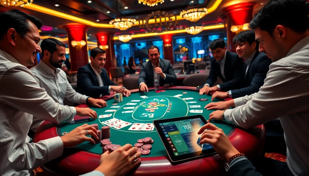 Experience high-stakes action with players at a poker table while exploring https://vuabai9.store/.