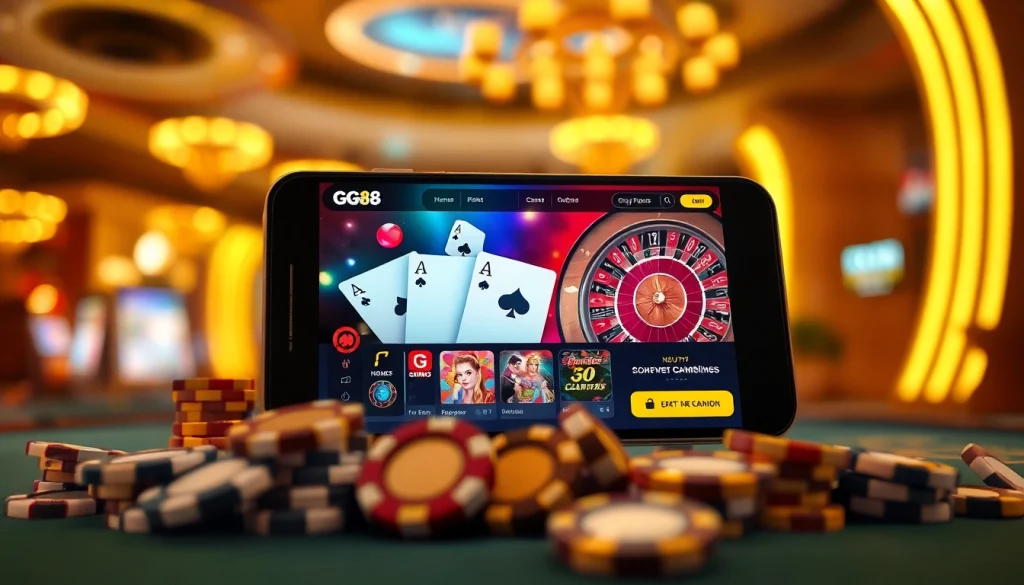 Experience thrilling gameplay at GG88 with premium betting options on casino tables and slot machines.