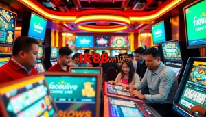 Engaging scene of players enjoying online games at tk88win.live, emphasizing trust and excitement.