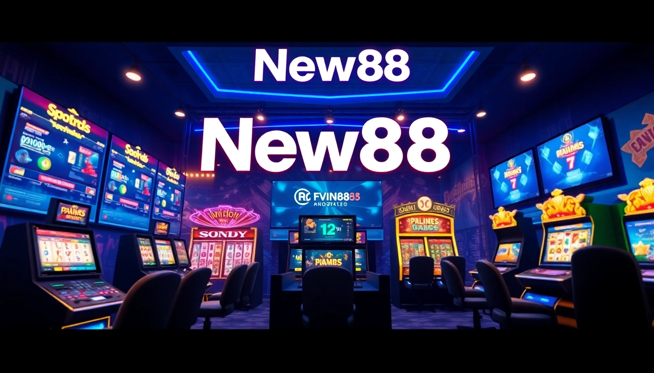 Exciting gaming scene at new88go.com with vibrant colors and immersive digital interfaces.