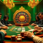 Players enjoying a thrilling J88 poker game at a luxurious casino table.