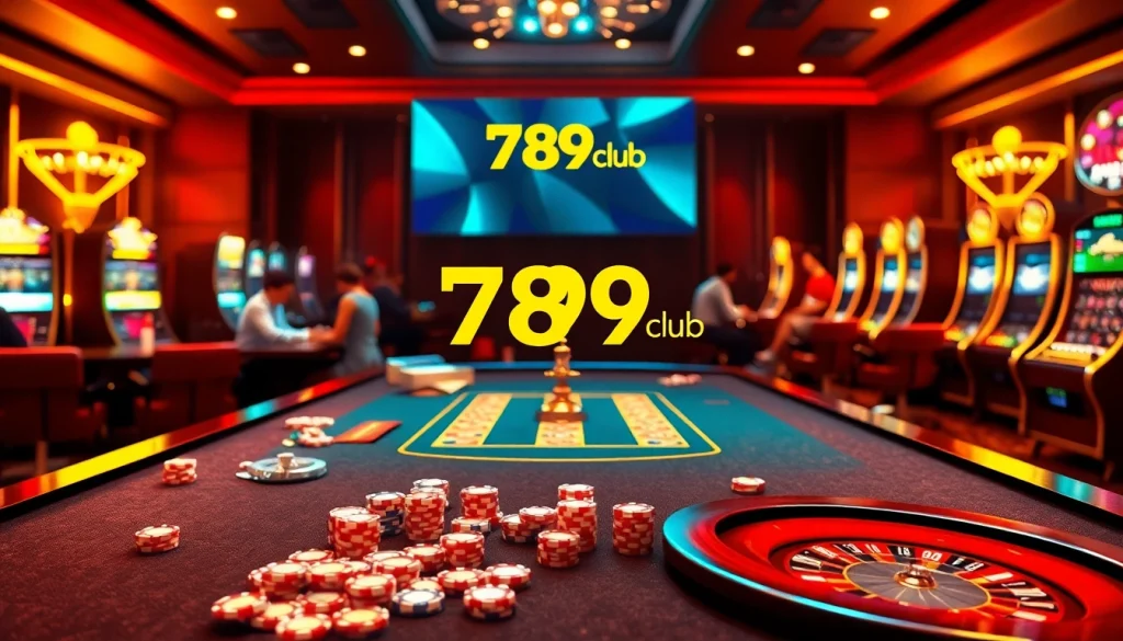 Experience thrilling gameplay at 789club with lively casino tables and engaged players.