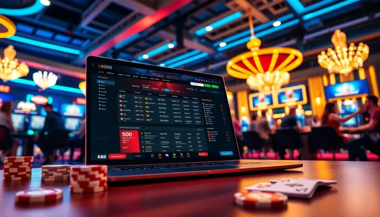 K88 online betting platform showcasing dynamic casino gaming experiences.