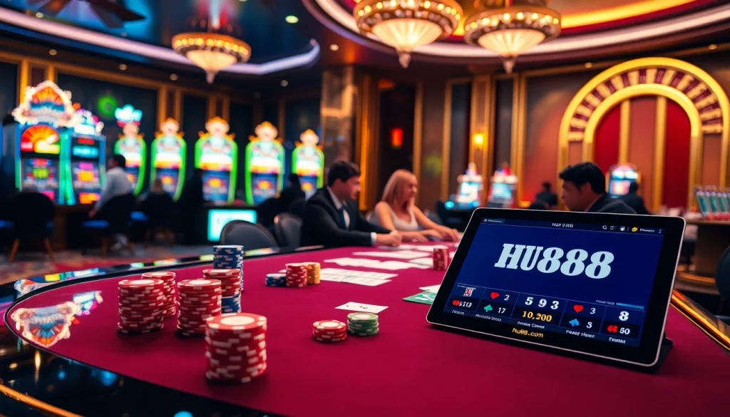 Engage with professional gambling strategies at https://hu88u.com/ in a luxurious casino atmosphere.