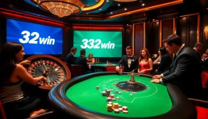 Experience the excitement at 32win's premium casino tables with thrilling poker and roulette games.