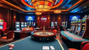 Experience thrilling gameplay at 11win net with vibrant slot machines and energetic players.