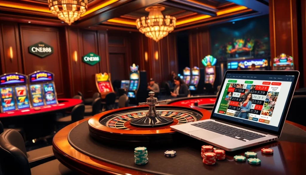Experience the excitement of online gambling at https://one88.bid/ with luxurious casino elements and engaging players.