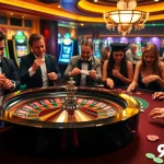 Experience the thrill of 98win with vibrant gambling action featuring roulette and poker.