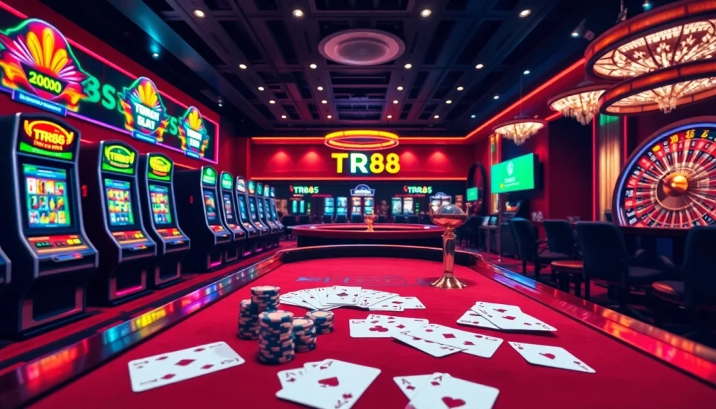 Engage in winning strategies at TR88 with vibrant casino elements and top-notch online gambling.