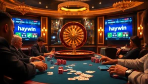 Engage in high-stakes gambling at hay.win's luxurious casino gaming table.