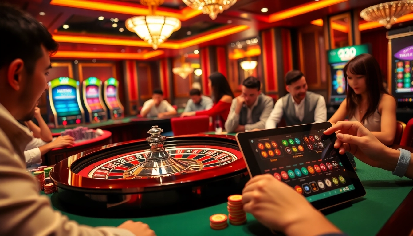 Experience exhilarating gambling at 33BD with vibrant casino tables and high-stakes action.