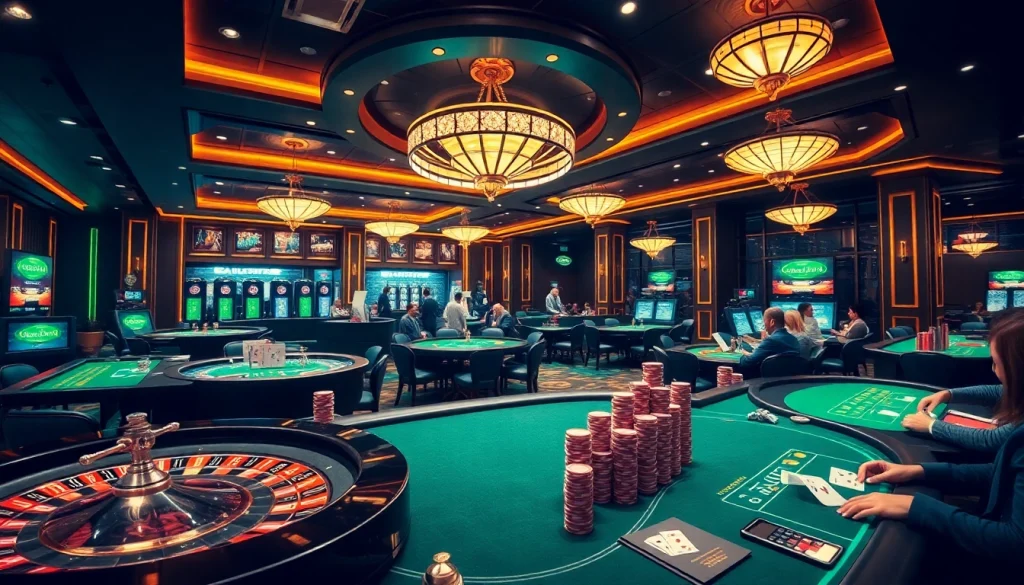 Experience the thrill of gambling at EE88e Casino with vibrant tables and exciting games.