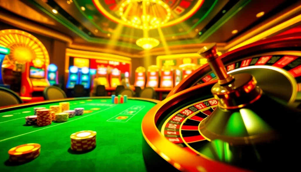 Experience high-stakes excitement at https://sclub88.app/ with vibrant poker tables and spinning roulette wheels.